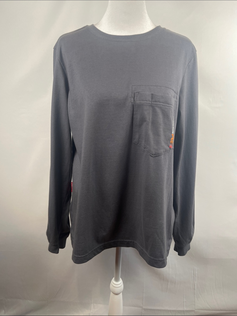 Timberland PRO FR Women Large Grey Long Sleeve Pocket T-Shirt Safety CAT 2 NFPA